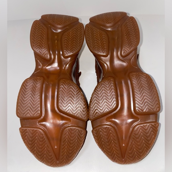 NWT. Steve Madden Maxima Lace Up Sneakers Chunky Platform Brown Multi 6.5M - Picture 8 of 10